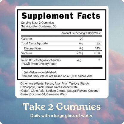 Peachy Clean™ Sugar-Free Pre+Probiotic Fiber Gummies