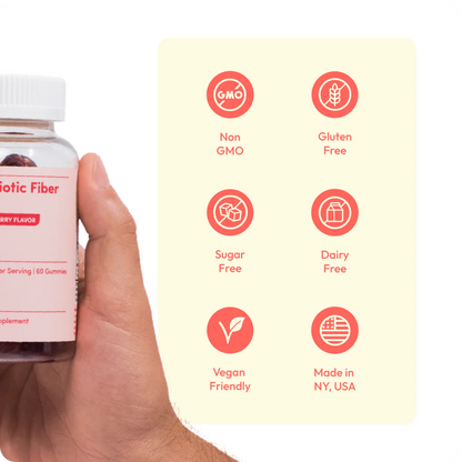 Peachy Clean™ Sugar-Free Pre+Probiotic Fiber Gummies